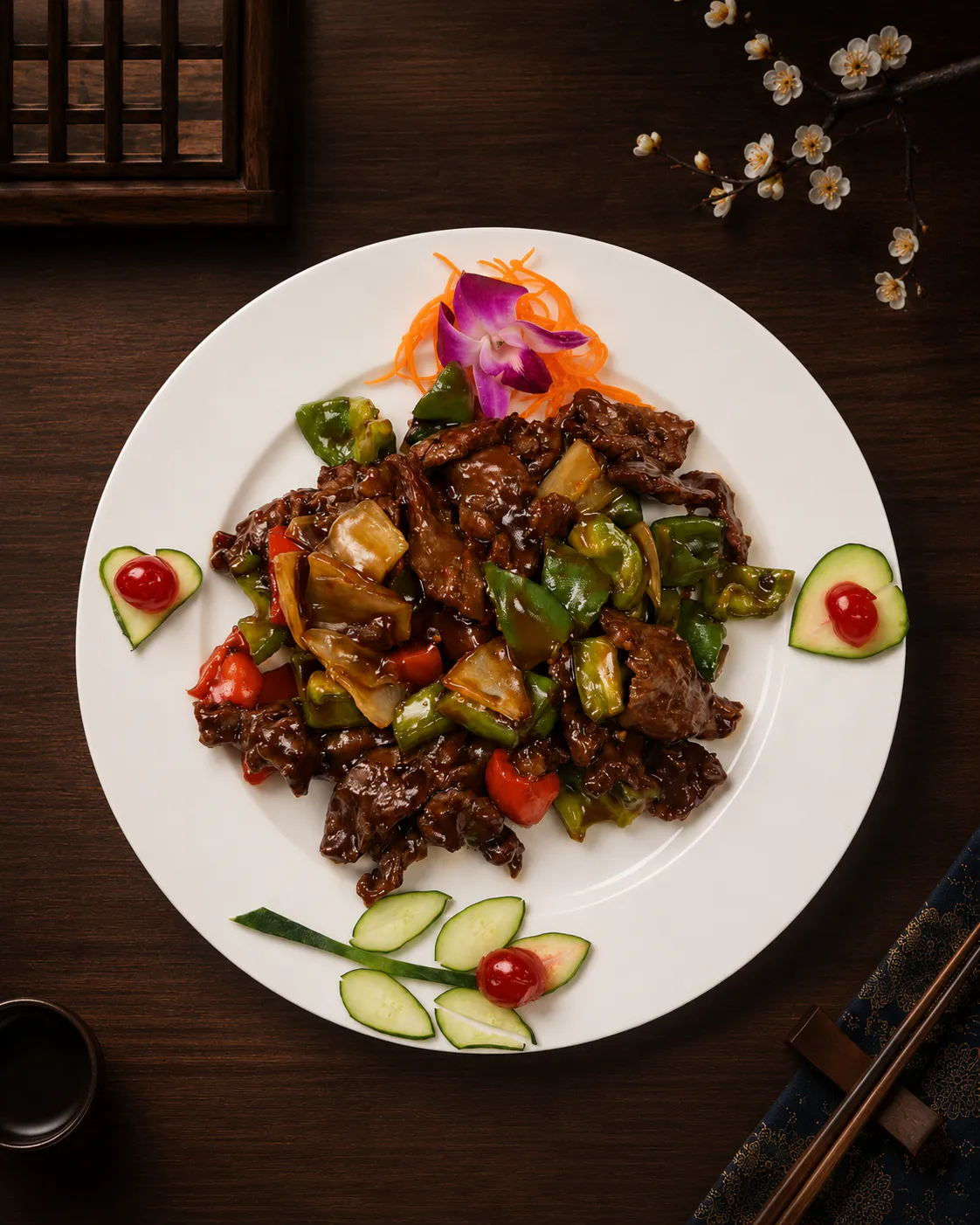 Pepper Steak with Onion at Imperial Dynasty, Asian Restaurant in Cranston